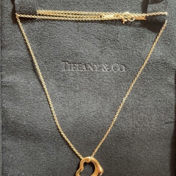 Authentic Tiffany & Co Open Heart Pendant - Picture 5 of 5